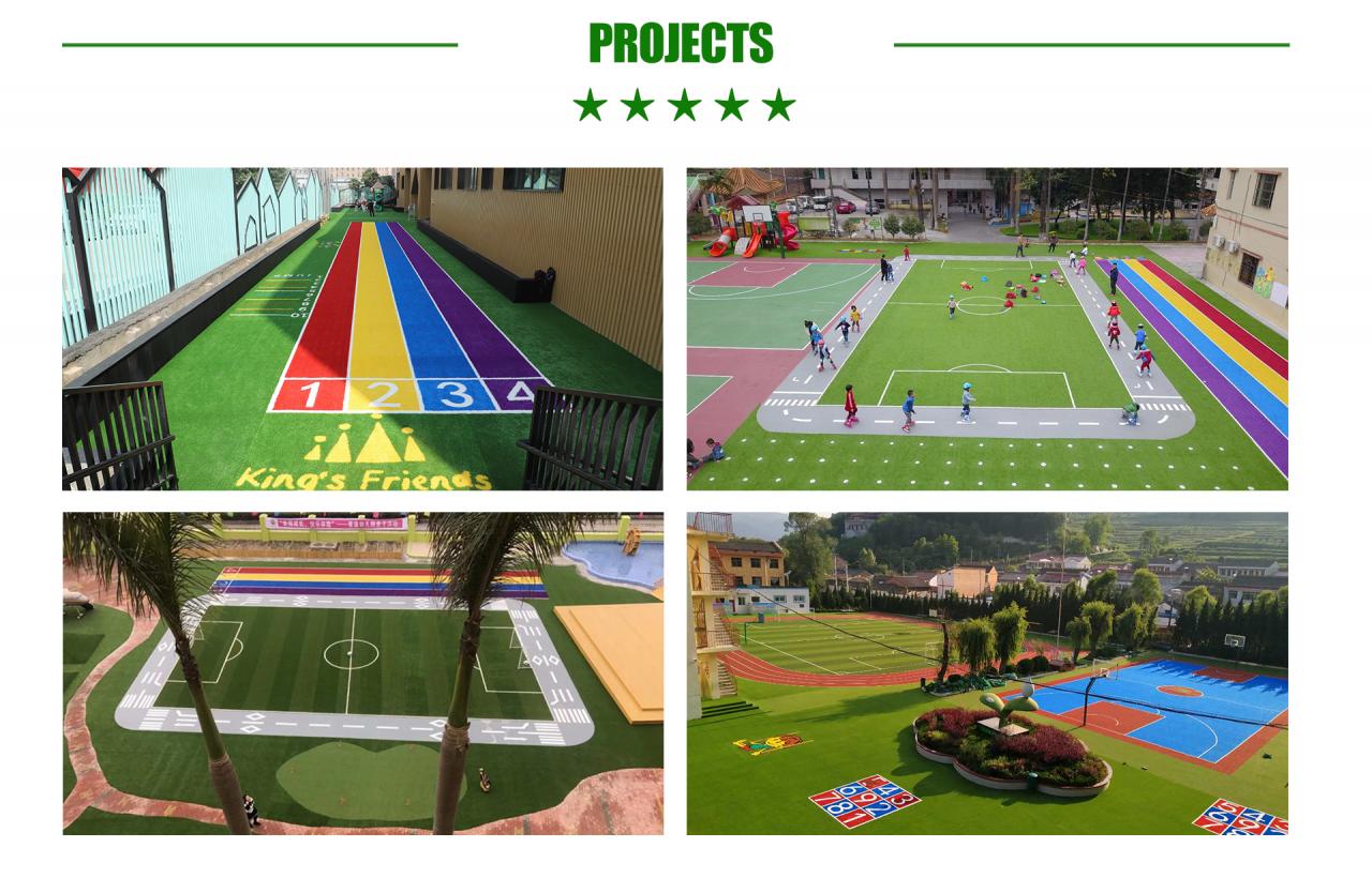 2021 New artificial grass/artificial turf for kindergarten